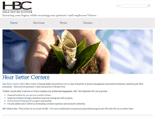 Tablet Screenshot of hearbettercenters.net